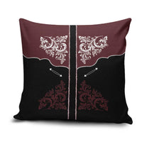 Vintage Western Cowboy Pillow Cover Black Version - Wonder Print Shop