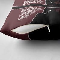 Vintage Western Cowboy Pillow Cover Black Version - Wonder Print Shop