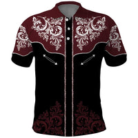 Vintage Western Cowboy Polo Shirt Black Version - Wonder Print Shop