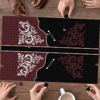 Vintage Western Cowboy Puzzle Black Version - Wonder Print Shop