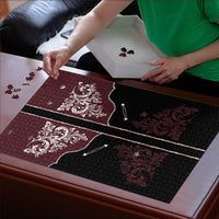 Vintage Western Cowboy Puzzle Black Version - Wonder Print Shop