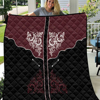 Vintage Western Cowboy Quilt Black Version - Wonder Print Shop