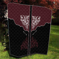 Vintage Western Cowboy Quilt Black Version - Wonder Print Shop