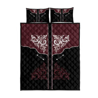 Vintage Western Cowboy Quilt Bed Set Black Version - Wonder Print Shop