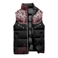 Vintage Western Cowboy Sleeveless Puffer Jacket Black Version - Wonder Print Shop