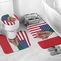 Guadalupe Virgin Mary Bathroom Set Mexican American Flag - Wonder Print Shop
