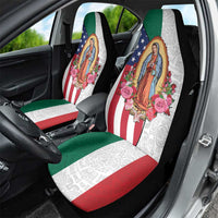 Guadalupe Virgin Mary Car Seat Cover Mexican American Flag - Wonder Print Shop