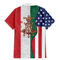 Guadalupe Virgin Mary Family Matching Mermaid Dress and Hawaiian Shirt Mexican American Flag - Wonder Print Shop