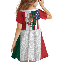 Guadalupe Virgin Mary Family Matching Off Shoulder Maxi Dress and Hawaiian Shirt Mexican American Flag - Wonder Print Shop