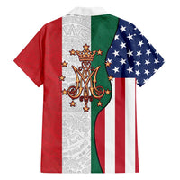 Guadalupe Virgin Mary Family Matching Tank Maxi Dress and Hawaiian Shirt Mexican American Flag - Wonder Print Shop