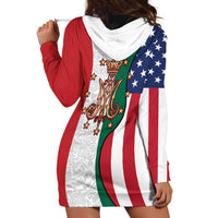 Guadalupe Virgin Mary Hoodie Dress Mexican American Flag - Wonder Print Shop