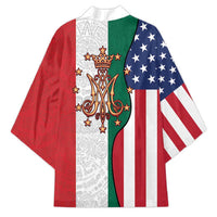 Guadalupe Virgin Mary Kimono Mexican American Flag - Wonder Print Shop