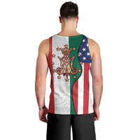 Guadalupe Virgin Mary Men Tank Top Mexican American Flag - Wonder Print Shop