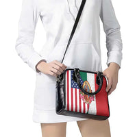 Guadalupe Virgin Mary Shoulder Handbag Mexican American Flag - Wonder Print Shop