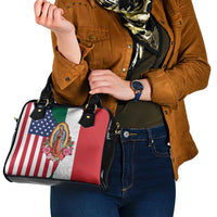 Guadalupe Virgin Mary Shoulder Handbag Mexican American Flag - Wonder Print Shop