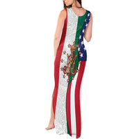 Guadalupe Virgin Mary Tank Maxi Dress Mexican American Flag - Wonder Print Shop