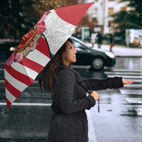 Guadalupe Virgin Mary Umbrella Mexican American Flag - Wonder Print Shop
