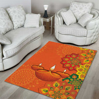 Happy Diwali India Area Rug With Rangoli Patterns - Wonder Print Shop