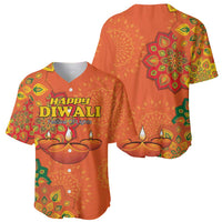 Happy Diwali India Baseball Jersey With Rangoli Patterns - Wonder Print Shop
