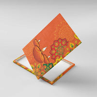 Happy Diwali India Canvas Wall Art With Rangoli Patterns - Wonder Print Shop