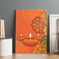 Happy Diwali India Canvas Wall Art With Rangoli Patterns - Wonder Print Shop