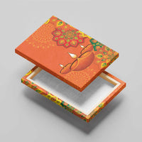 Happy Diwali India Canvas Wall Art With Rangoli Patterns - Wonder Print Shop