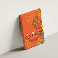 Happy Diwali India Canvas Wall Art With Rangoli Patterns - Wonder Print Shop