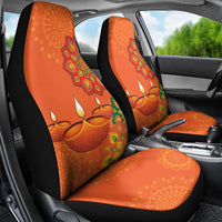 Happy Diwali India Car Seat Cover With Rangoli Patterns - Wonder Print Shop