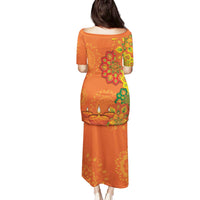Happy Diwali India Family Matching Puletasi and Hawaiian Shirt With Rangoli Patterns - Wonder Print Shop