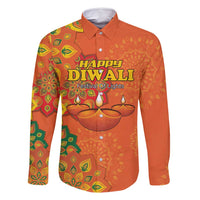 Happy Diwali India Family Matching Summer Maxi Dress and Hawaiian Shirt With Rangoli Patterns - Wonder Print Shop