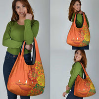 Happy Diwali India Grocery Bag With Rangoli Patterns