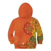 Happy Diwali India Kid Hoodie With Rangoli Patterns - Wonder Print Shop