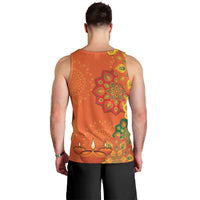 Happy Diwali India Men Tank Top With Rangoli Patterns - Wonder Print Shop