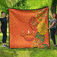 Happy Diwali India Quilt With Rangoli Patterns - Wonder Print Shop