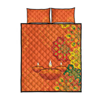Happy Diwali India Quilt Bed Set With Rangoli Patterns - Wonder Print Shop
