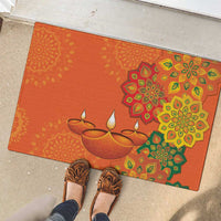 Happy Diwali India Rubber Doormat With Rangoli Patterns - Wonder Print Shop