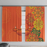 Happy Diwali India Window Curtain With Rangoli Patterns - Wonder Print Shop