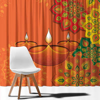 Happy Diwali India Window Curtain With Rangoli Patterns - Wonder Print Shop