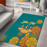 Personalized India Diwali Area Rug Festival Of Light With Diya - Wonder Print Shop