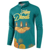 Personalized India Diwali Button Sweatshirt Festival Of Light With Diya - Wonder Print Shop