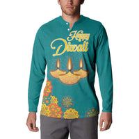 Personalized India Diwali Button Sweatshirt Festival Of Light With Diya - Wonder Print Shop