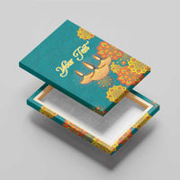 Personalized India Diwali Canvas Wall Art Festival Of Light With Diya - Wonder Print Shop