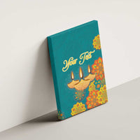 Personalized India Diwali Canvas Wall Art Festival Of Light With Diya - Wonder Print Shop