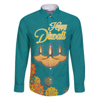 Personalized India Diwali Family Matching Puletasi and Hawaiian Shirt Festival Of Light With Diya - Wonder Print Shop