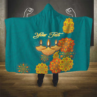 Personalized India Diwali Hooded Blanket Festival Of Light With Diya