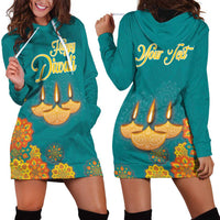Personalized India Diwali Hoodie Dress Festival Of Light With Diya - Wonder Print Shop