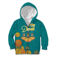 Personalized India Diwali Kid Hoodie Festival Of Light With Diya - Wonder Print Shop