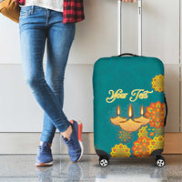 Personalized India Diwali Luggage Cover Festival Of Light With Diya - Wonder Print Shop