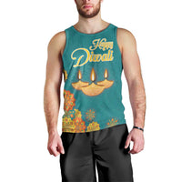 Personalized India Diwali Men Tank Top Festival Of Light With Diya - Wonder Print Shop