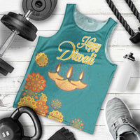 Personalized India Diwali Men Tank Top Festival Of Light With Diya - Wonder Print Shop